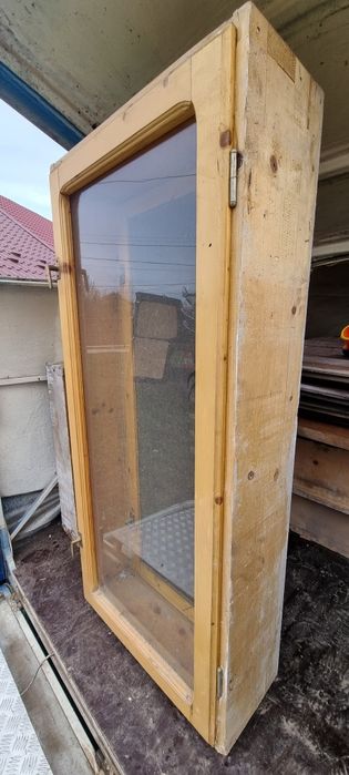 Vand ferestre lemn masiv de brad cu obloane