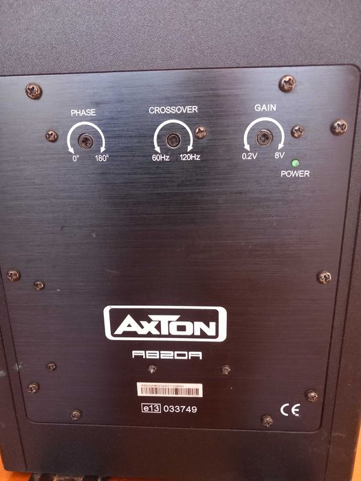 vand subwoofer auto AXTON cu statie incorporata, doua difuzoare