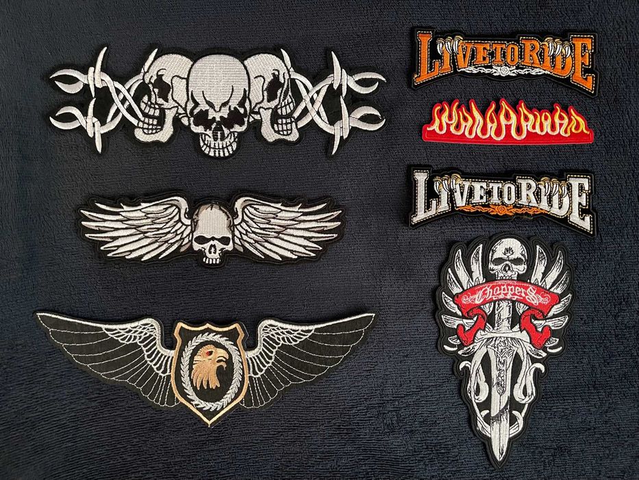 Petic/Patch/Emblema brodat geaca/vesta/etc piele/textil moto/rock/punk