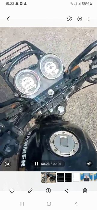 Өте жақсы жағдайдағы мотоцикл сатылады