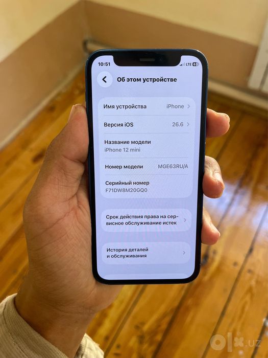 Iphone 12 mini xama joyi radnoy ochilmagan ozginda chaqa chuqalari bor
