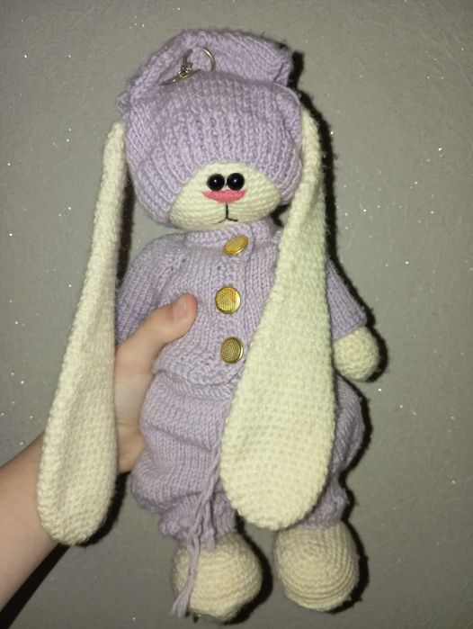 Ручная работа,зайчик,мягкая игрушка