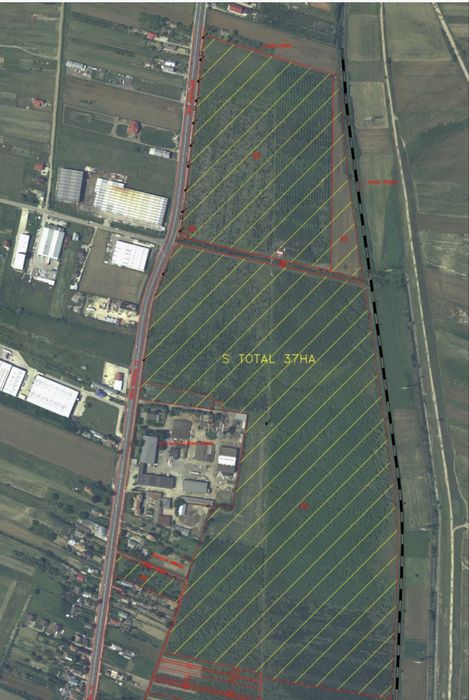 Teren 38 HA (intravilan) de închiriat - lângă Pitești