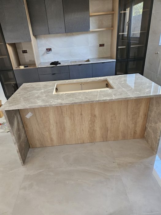 Execut Montaj ,blat  marmura buc,granit,ardezie flexibila,