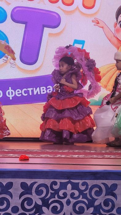 Платья из пакета, 6-7 лет.