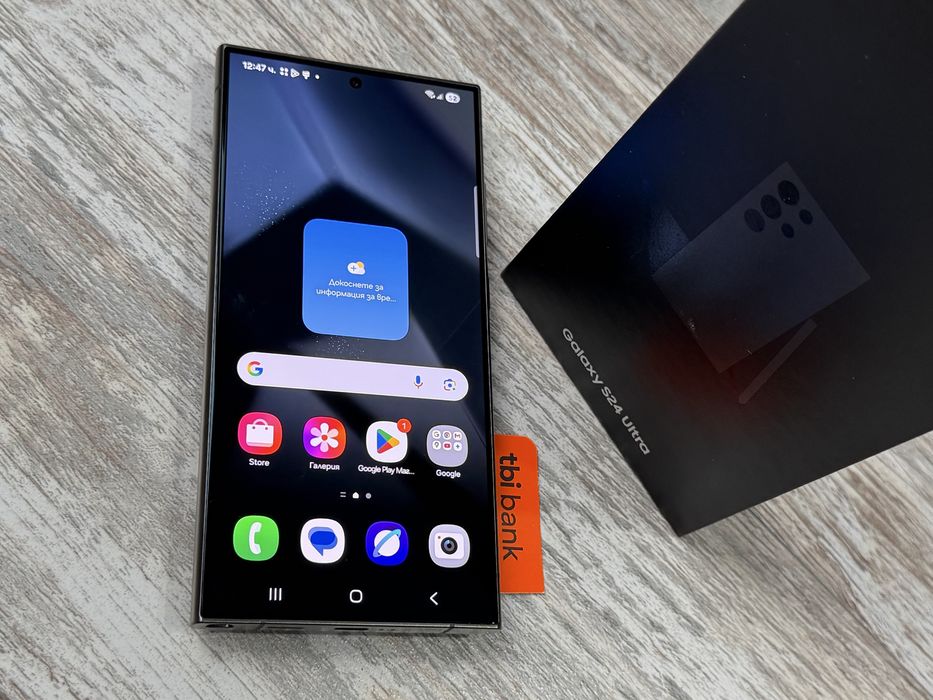 Samsung Galaxy S24 Ultra 256 GB 12 GB Ram Dual Sim Отличен Като Нов