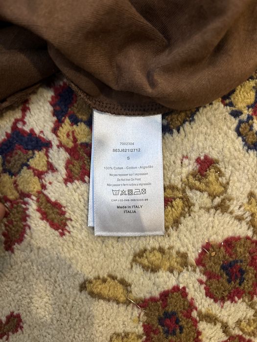 Тениска Dior Oblique Relaxed Fit T-shirt Brown Terry Cotton Jacquard