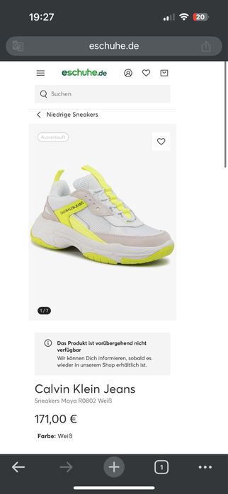 Adidasi Calvin Klein 38