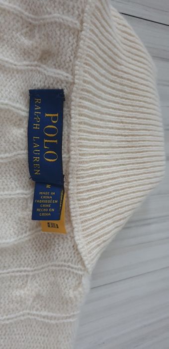 POLO Ralph Lauren Cable Wool / Cashmere Half Zip  M / L НОВО! ОРИГИНАЛ