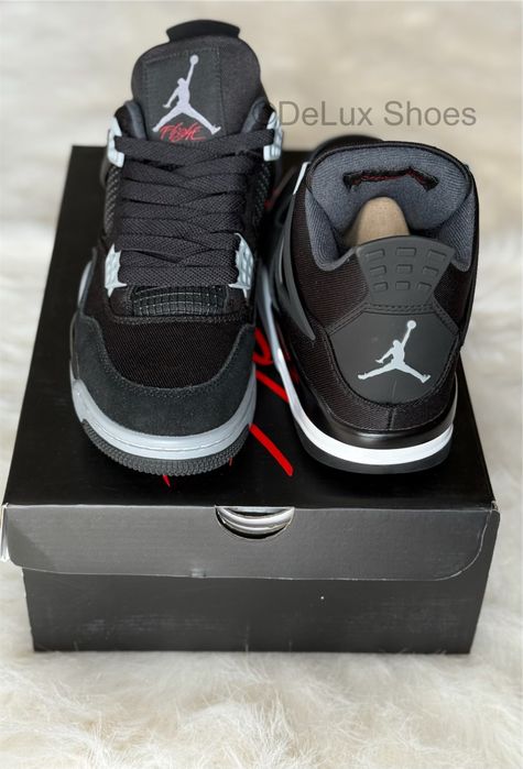 Air Jordan 4 Retro Black Canvas Full Box Verificare Colet Size 35,5-45