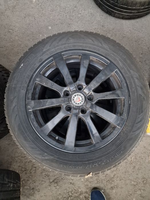 5x120 17 цола джанти Platin BMW X3 със зимни гуми 235/55R17