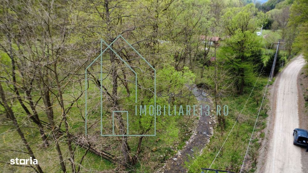 Teren de vanzare 3603 mp cu rau si padure in Strungari, jud, Alba