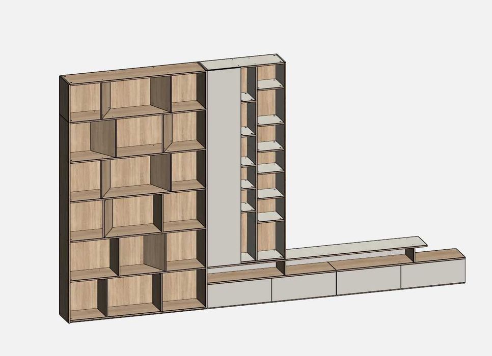 Проектирование корпусной мебели в базис мебельщик. кухня, шкаф , стол