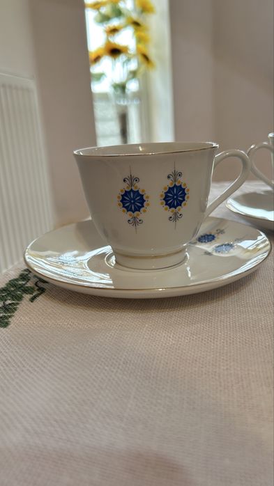 Set ceainic portelan fin - 17 piese