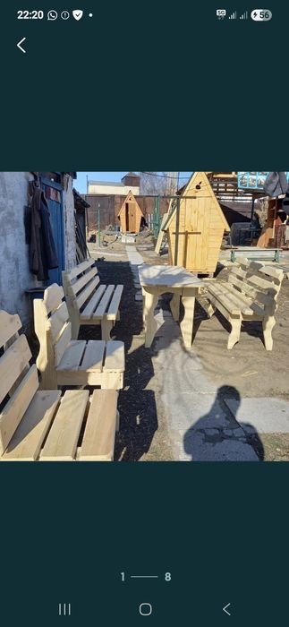 Столы лавочки из дерева