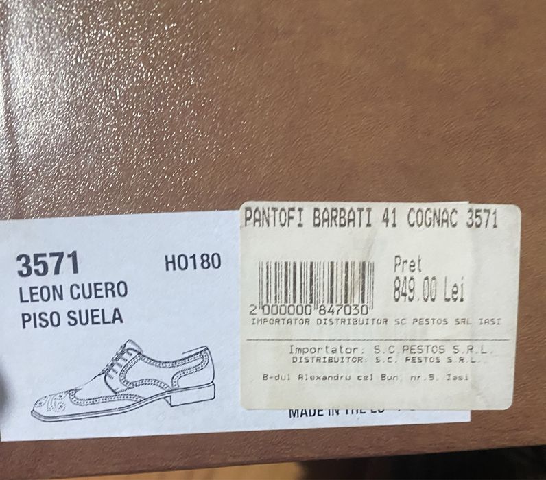 Pantofi Berwick piele