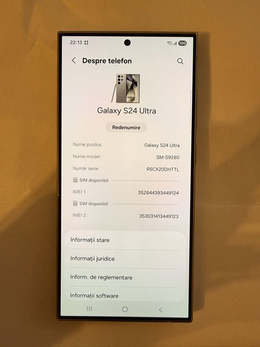Samsung S24 Ultra 5G Dual Sim 256 Titanim Gray