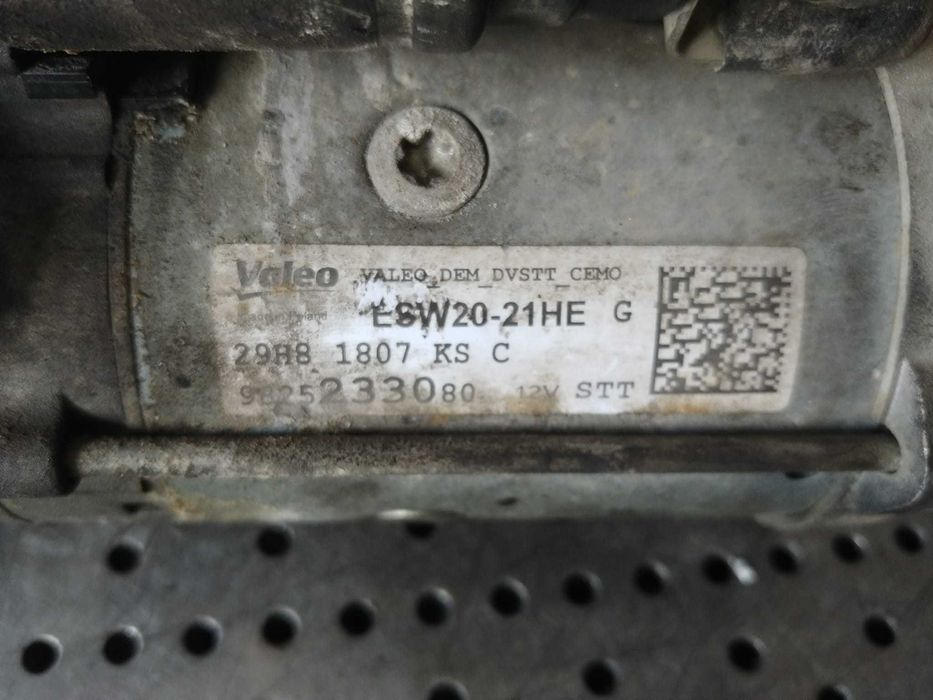 electromotor 1.5 hdi yh01 peugeot 3008 2 expert 3 opel vivaro c citroen jumpy 9825233080 esw20-21he