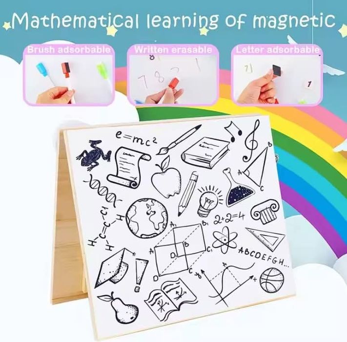 Placa senzoriala Montessori Busy Board cu Activitati Educative