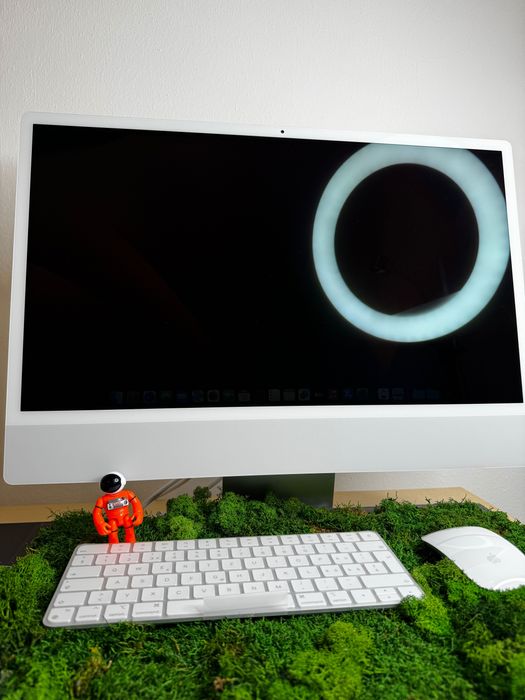 Apple iMac 24" 2021 M1 Silver Accesorii SIGILATE