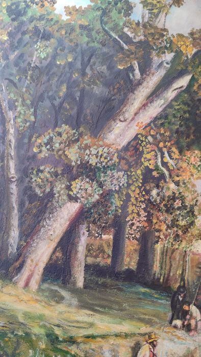 Tablou vechi semnat ,pictura ulei