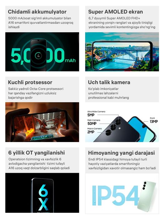 Telefon, smartfon Samsung Galaxy A16 4/128