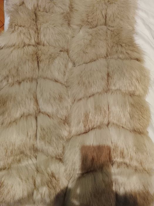 Vesta blana sintetica mărimea L