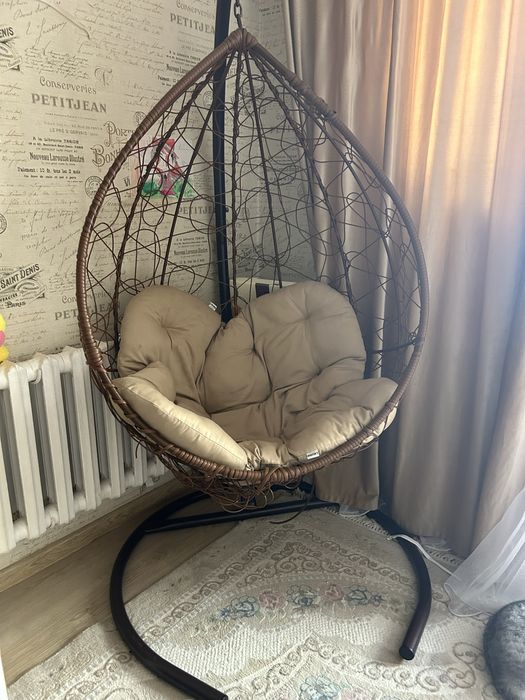 Подвесное кресло-кокон с подушкой