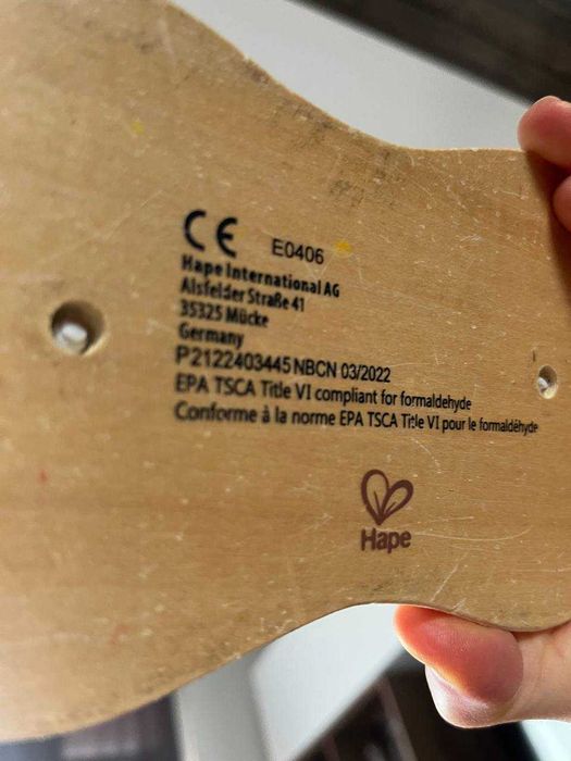 Дървена низанка Hape Double Rainbow Stacker