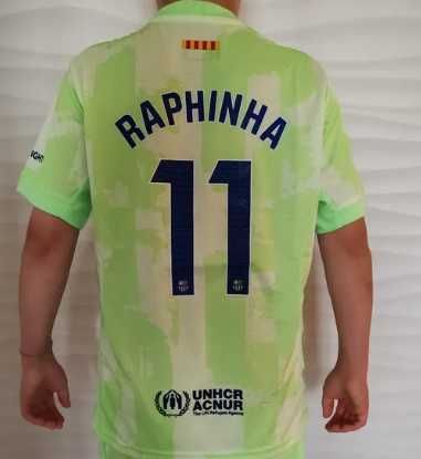 Tricou Raphinha Barcelona third kit fotbal la liga