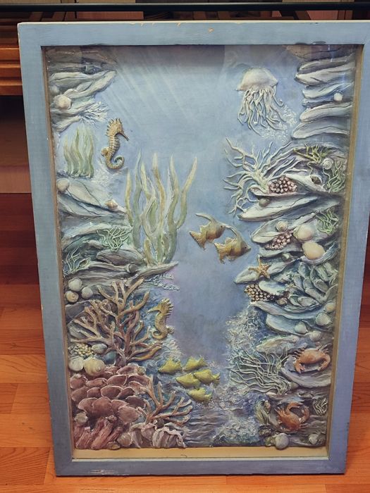 Картина гипсовая «подводный мир»