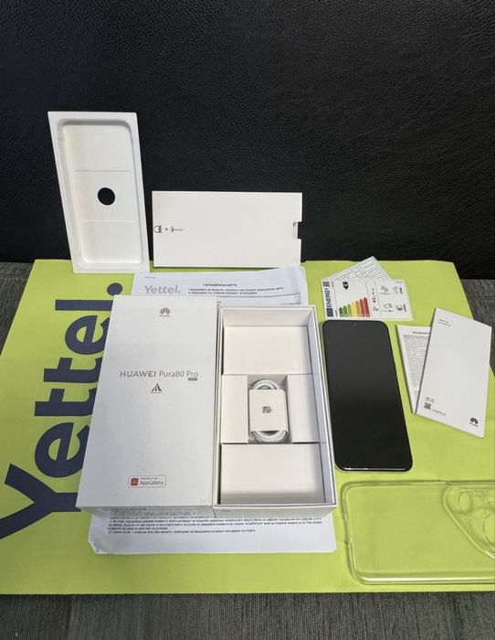 ЧИСТО НОВ 512GB Huawei Pura 80 Pro Yettel Гаранция до 2028 г. White