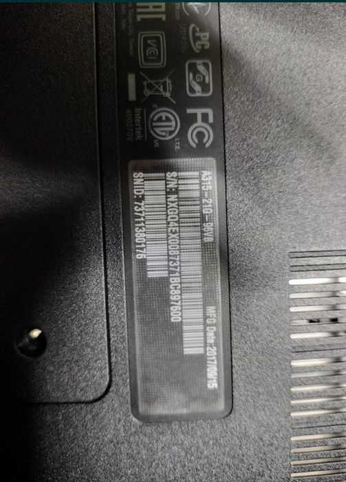 Dezmembrez Notebook Acer A315-21G-96VB