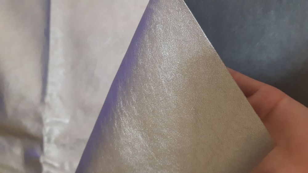 Экокожа золотистого цвета материал/ отрез