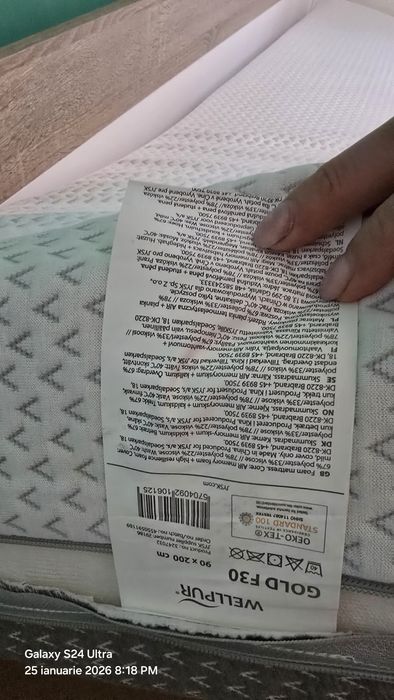 Pat copil 90×200×30 cm