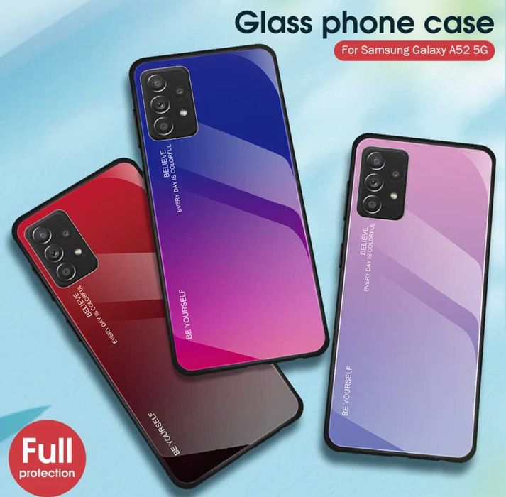 Husa Gradient din sticla pentru Samsung Galaxy A6 2018 / J6+ / J6 Plus