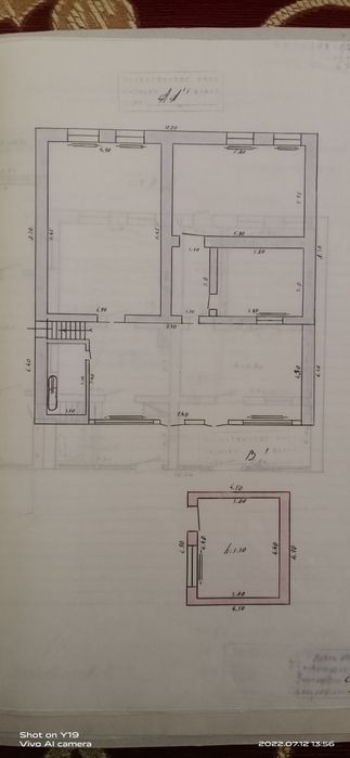 3.8 sotixlik hovli uy joy sotiladi