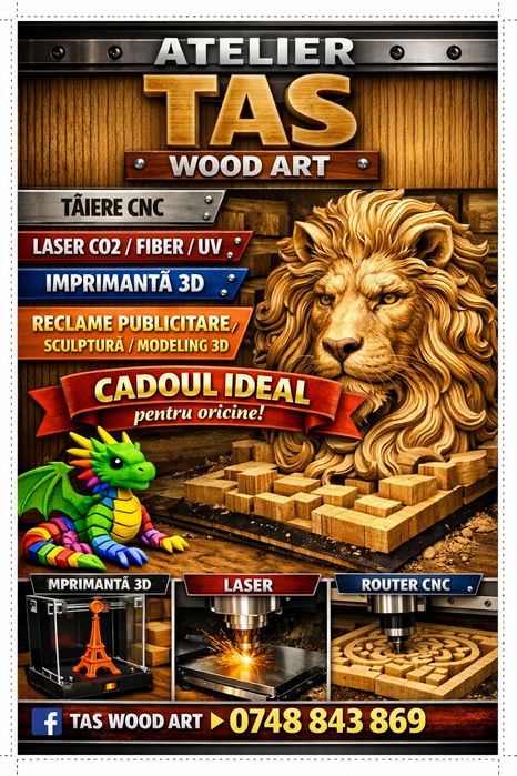 Sculptura,reclame luminoase, gravura,imprimare 3d
