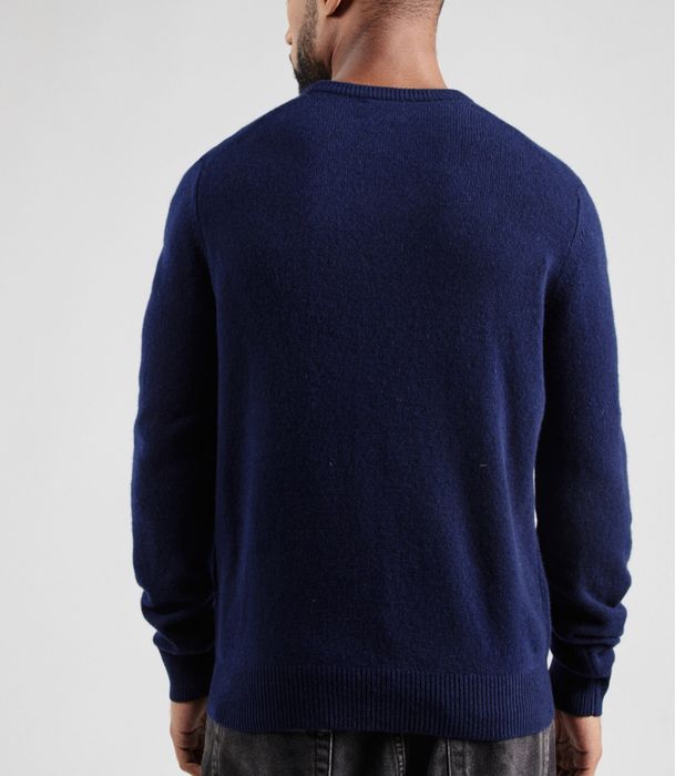 100% вълна Hackett London Lambswool Pullover ОРИГИНАЛ мъжки пуловер М