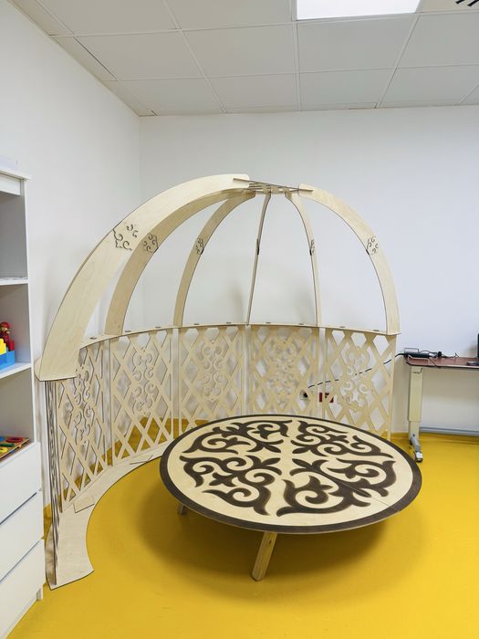 Киіз үй мини полуюрта из фанеры