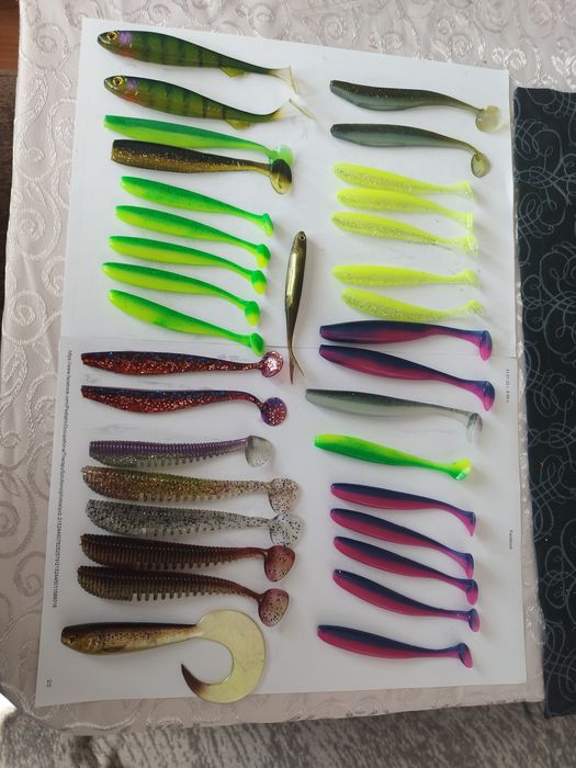 Силиконови примамки за бяла риба, щука и костури