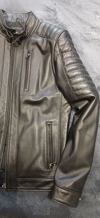 Кожаная мужская куртка
