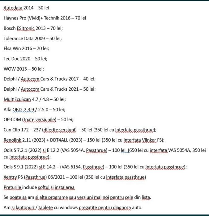 Program windows Ista+ pentru BMW si interfete E-net si K dcan