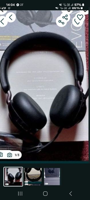 Căști profesionale jabra evolve 2 40 noi