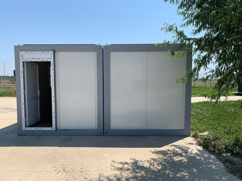 Container birou containere vitrina santier paza