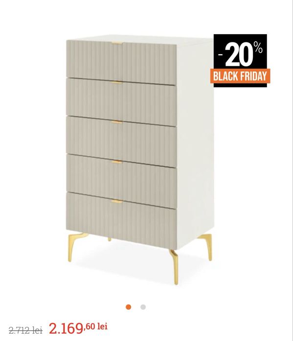 Set 2 comode bej mobexpert ca noi