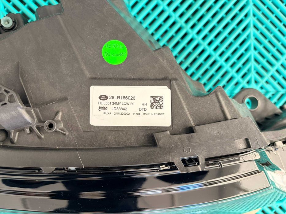 Far dreapta LED Low RT Land Rover Range Rover Evoque facelift L551 2024+ nou complet cu calculator original gri fumuriu