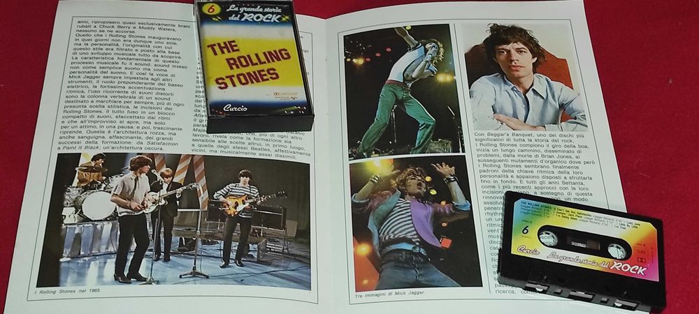 Caseta audio de colectie  din seria  LE GRANDE STORIA DEL ROCK DIN 1981 - THE ROLLING STONES.