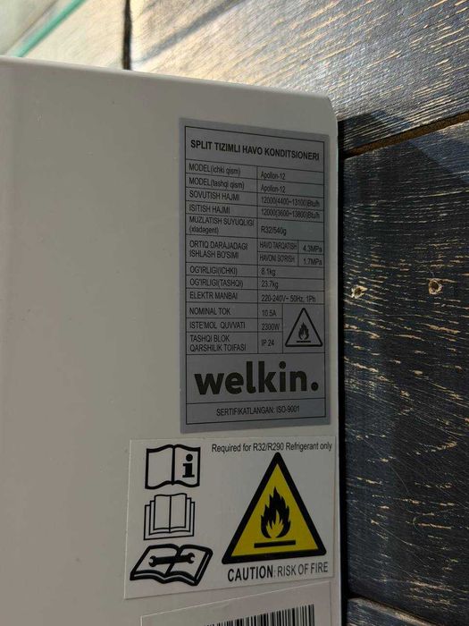 Кондиционер с гарантией Midea Welkin Apollon 12 инвертор доставка есть