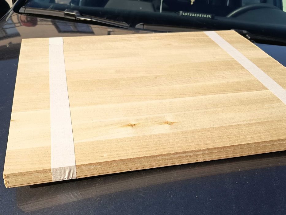 Set 6 buc. placaj calitate Lemn Natural de tei, laserabil, 400x400x4mm